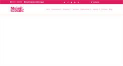 Desktop Screenshot of mujerysociedad.org.pe