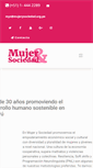 Mobile Screenshot of mujerysociedad.org.pe